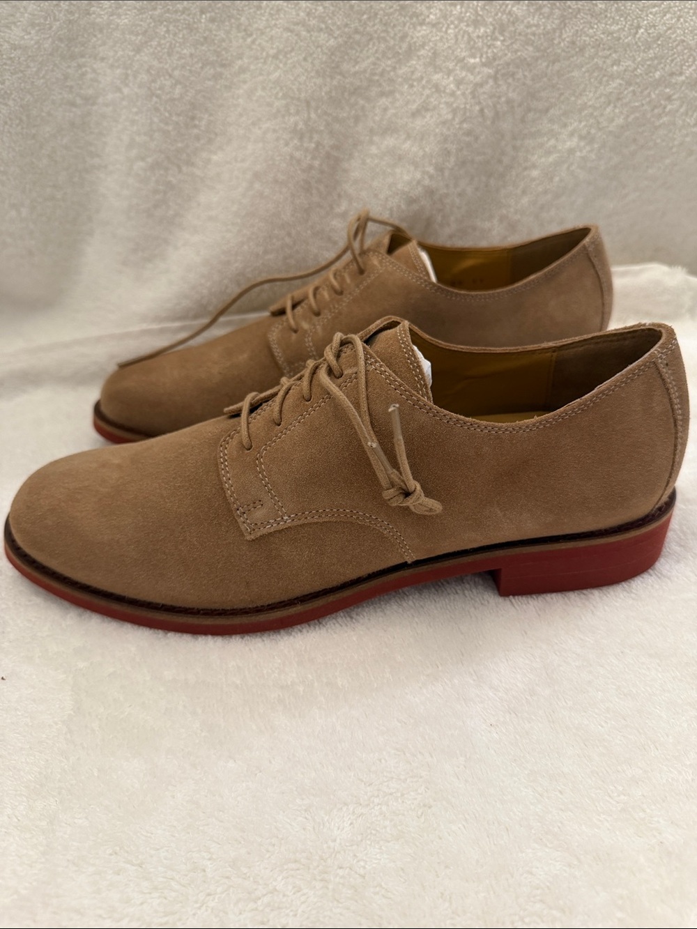 Cole Haan Women's Tan Suede Lace-Up Oxford - Picture 3 of 6
